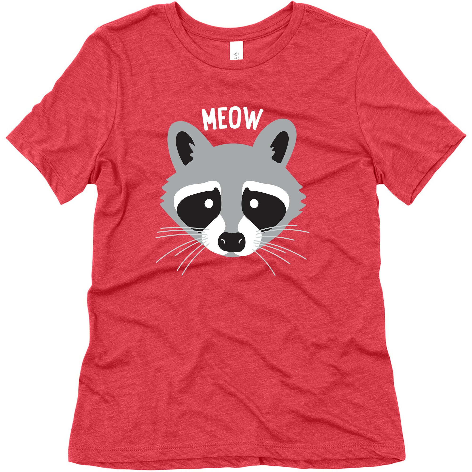 Meow Raccoon Women's Triblend Tee